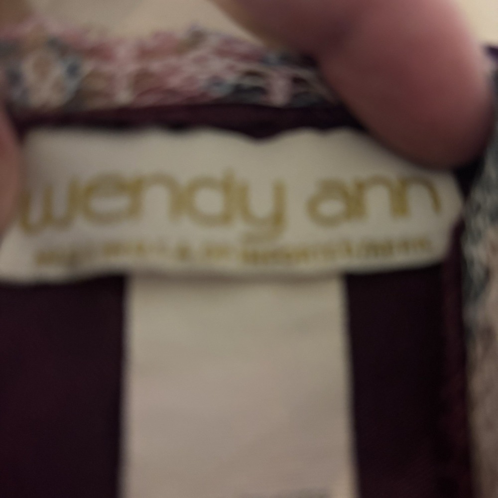 Vintage Wendy Ann Baby Doll Lacey Lingerie Purple Floral Sexy Feminine - Picture 6 of 7